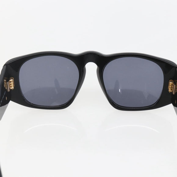 CHANEL COCO Mark Sunglasses plastic Black CC Auth yk20088V