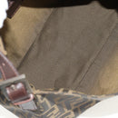 FENDI Zucca Canvas Mamma Baguette Shoulder Bag Black Brown Auth yk20092V-19