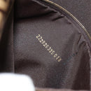 FENDI Zucchino Canvas Mamma Baguette Bag Enamel Beige Gold Auth yk20093V-25