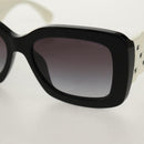 CHANEL COCO Mark Sunglasses plastic Black White CC Auth yk20094V-10