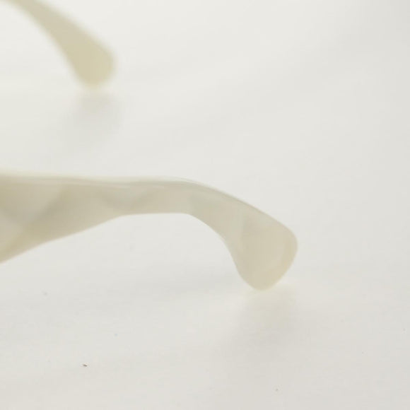 CHANEL COCO Mark Sunglasses plastic Black White CC Auth yk20094V