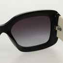 CHANEL COCO Mark Sunglasses plastic Black White CC Auth yk20094V-15