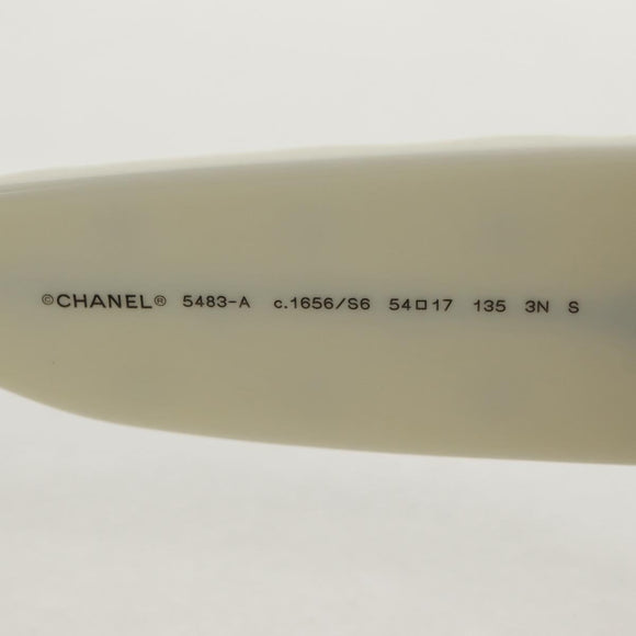 CHANEL COCO Mark Sunglasses plastic Black White CC Auth yk20094V