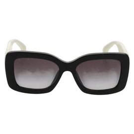 CHANEL COCO Mark Sunglasses plastic Black White CC Auth yk20094V - 0