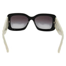 CHANEL COCO Mark Sunglasses plastic Black White CC Auth yk20094V-3