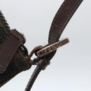 FENDI Zucca Canvas Hand Bag Black Brown Auth yk20095-14