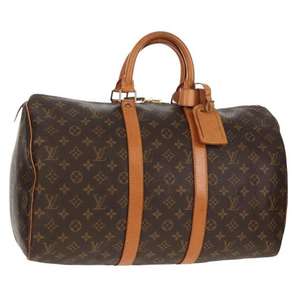 LOUIS VUITTON Monogram Keepall 45 Boston Bag M41428 LV Auth yk20101V
