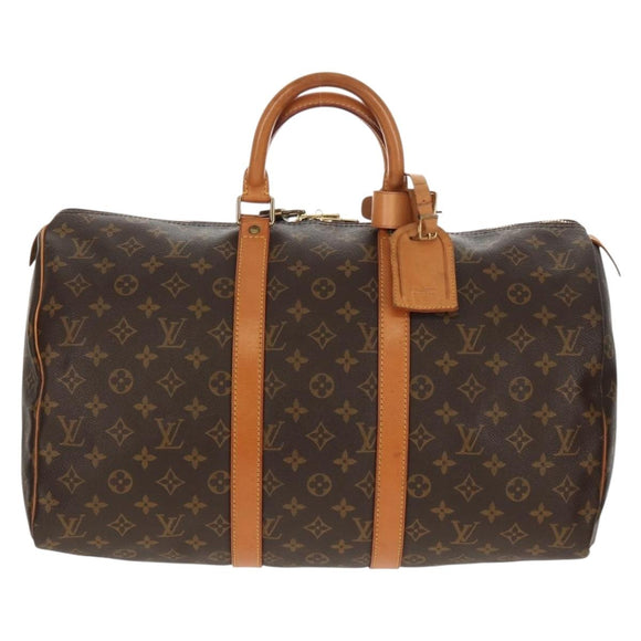 LOUIS VUITTON Monogram Keepall 45 Boston Bag M41428 LV Auth yk20101V