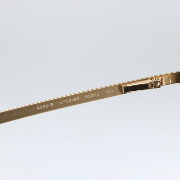 CHANEL Sunglasses metal Gold Tone CC Auth yk20103V