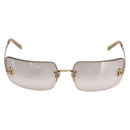 CHANEL Sunglasses metal Gold Tone CC Auth yk20103V-2