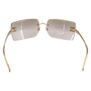 CHANEL Sunglasses metal Gold Tone CC Auth yk20103V-3