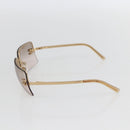 CHANEL Sunglasses metal Gold Tone CC Auth yk20103V-5