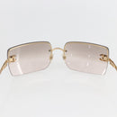 CHANEL Sunglasses metal Gold Tone CC Auth yk20103V-8