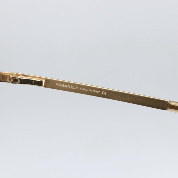 CHANEL Sunglasses metal Gold Tone CC Auth yk20103V
