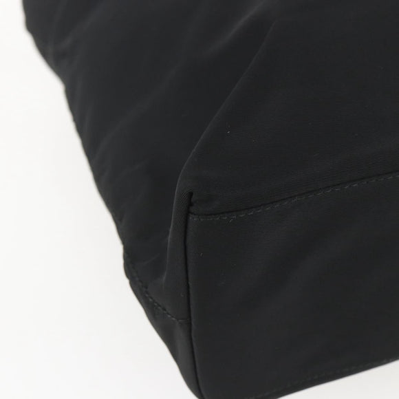 PRADA Tote Bag Nylon Black Silver Auth yk20104V