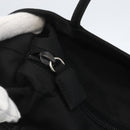 PRADA Tote Bag Nylon Black Silver Auth yk20104V-18