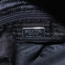 PRADA Tote Bag Nylon Black Silver Auth yk20104V-19