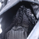 PRADA Tote Bag Nylon Black Silver Auth yk20104V-22