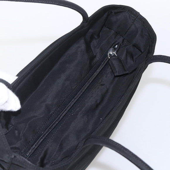 PRADA Tote Bag Nylon Black Silver Auth yk20104V