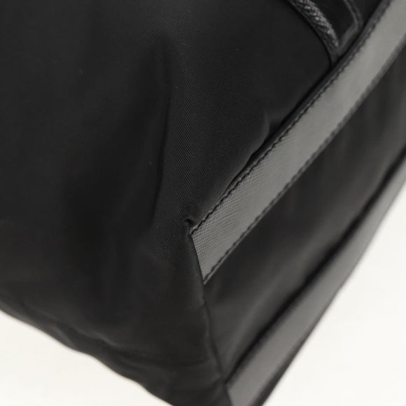 PRADA Tote Bag Nylon Black Silver BR2311 Auth yk20106V