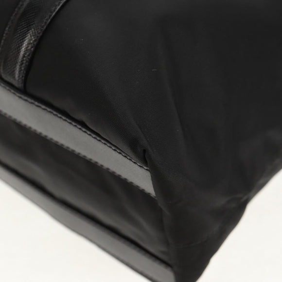 PRADA Tote Bag Nylon Black Silver BR2311 Auth yk20106V