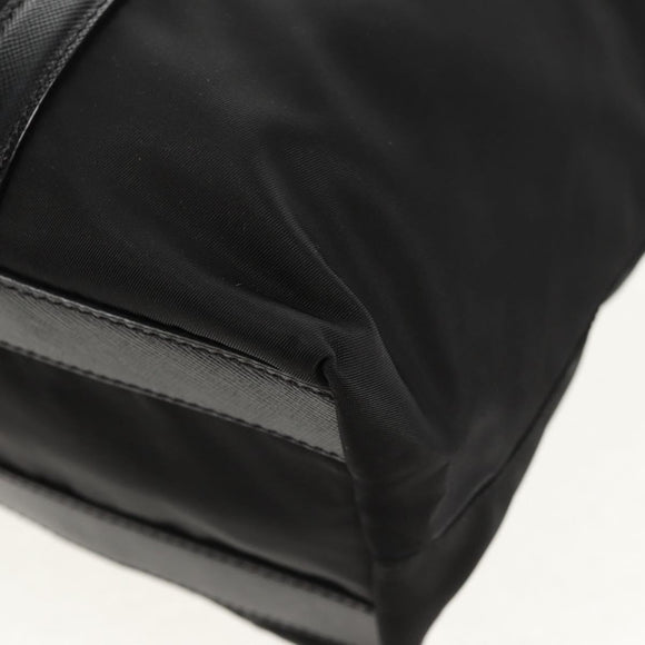 PRADA Tote Bag Nylon Black Silver BR2311 Auth yk20106V