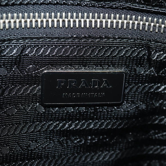 PRADA Tote Bag Nylon Black Silver BR2311 Auth yk20106V