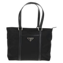 PRADA Tote Bag Nylon Black Silver BR2311 Auth yk20106V-13