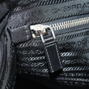 PRADA Tote Bag Nylon Black Silver BR2311 Auth yk20106V-23