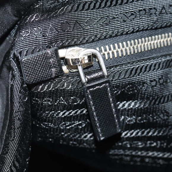 PRADA Tote Bag Nylon Black Silver BR2311 Auth yk20106V