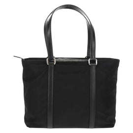 PRADA Tote Bag Nylon Black Silver BR2311 Auth yk20106V - 0