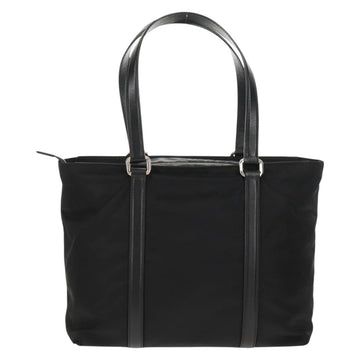 PRADA Tote Bag Nylon Black Silver BR2311 Auth yk20106V - 0