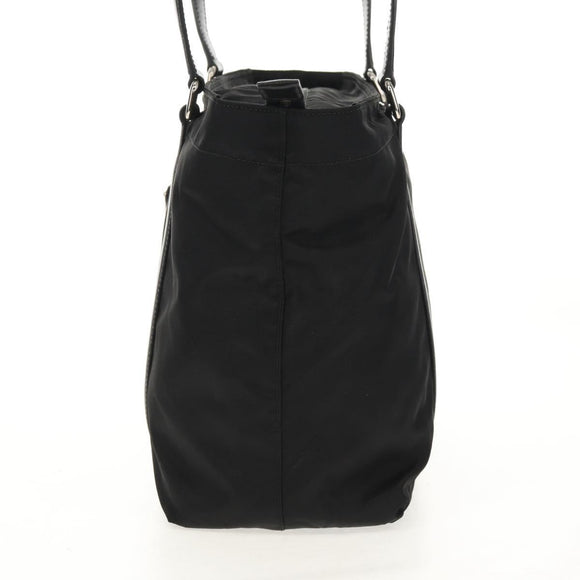 PRADA Tote Bag Nylon Black Silver BR2311 Auth yk20106V