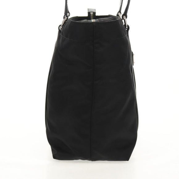 PRADA Tote Bag Nylon Black Silver BR2311 Auth yk20106V