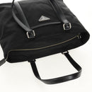 PRADA Tote Bag Nylon Black Silver BR2311 Auth yk20106V-6