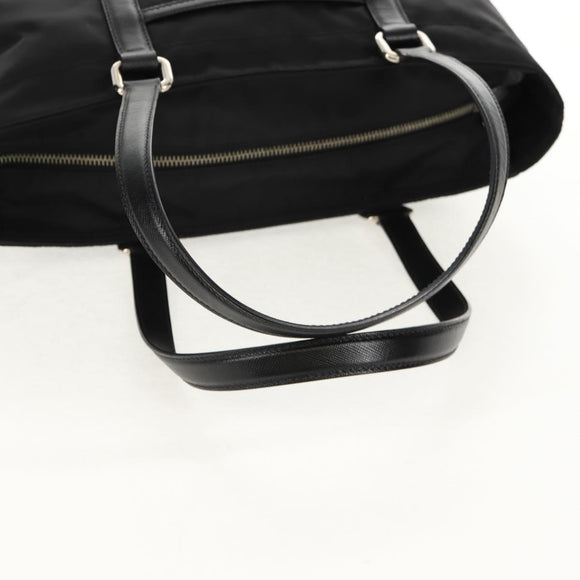 PRADA Tote Bag Nylon Black Silver BR2311 Auth yk20106V