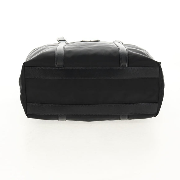 PRADA Tote Bag Nylon Black Silver BR2311 Auth yk20106V