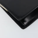 GUCCI Hand Bag Leather Black Gold Auth yk20107A-14