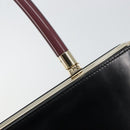 GUCCI Hand Bag Leather Black Gold Auth yk20107A-18