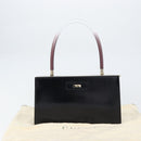 GUCCI Hand Bag Leather Black Gold Auth yk20107A-12