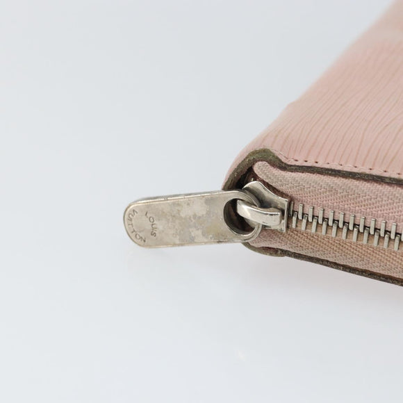 LOUIS VUITTON Epi Zippy Wallet Long Wallet Rose Valerine M61863 LV Auth yk20109