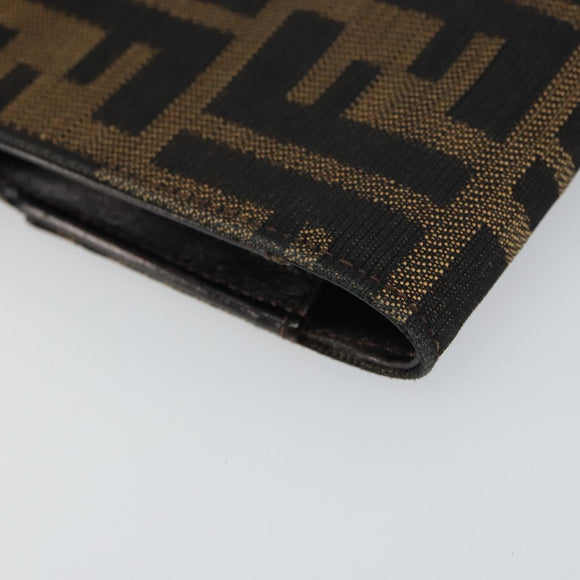FENDI Zucca Canvas Cigarette Case Black Brown Auth yk20111V