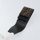 FENDI Zucca Canvas Cigarette Case Black Brown Auth yk20111V-8