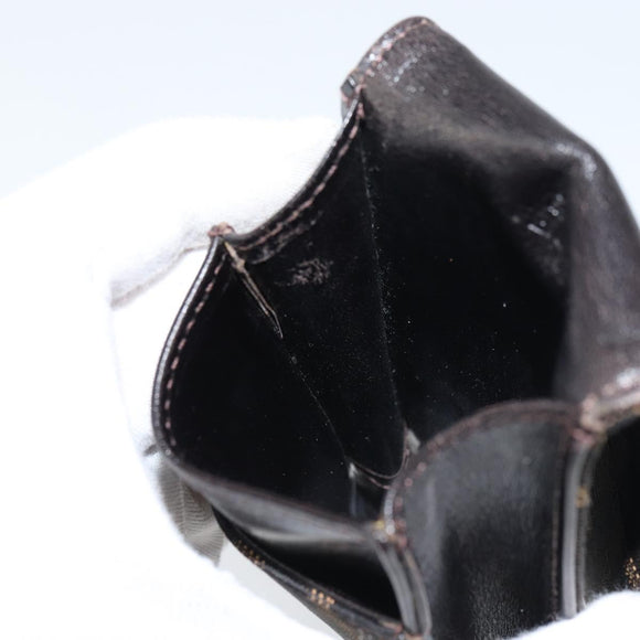 FENDI Zucca Canvas Cigarette Case Black Brown Auth yk20111V