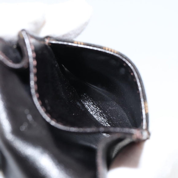 FENDI Zucca Canvas Cigarette Case Black Brown Auth yk20111V