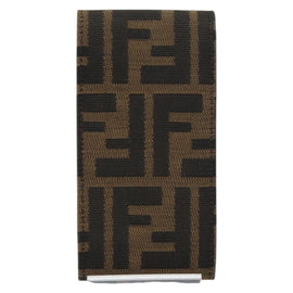 FENDI Zucca Canvas Cigarette Case Black Brown Auth yk20111V - 0