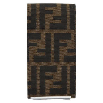 FENDI Zucca Canvas Cigarette Case Black Brown Auth yk20111V - 0