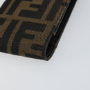 FENDI Zucca Canvas Cigarette Case Black Brown Auth yk20111V-7