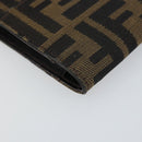 FENDI Zucca Canvas Cigarette Case Black Brown Auth yk20111V-14
