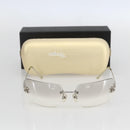 CHANEL COCO Mark Sunglasses metal Silver CC Auth yk20112V-11